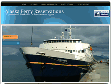 Tablet Screenshot of alaskaferryreservations.com